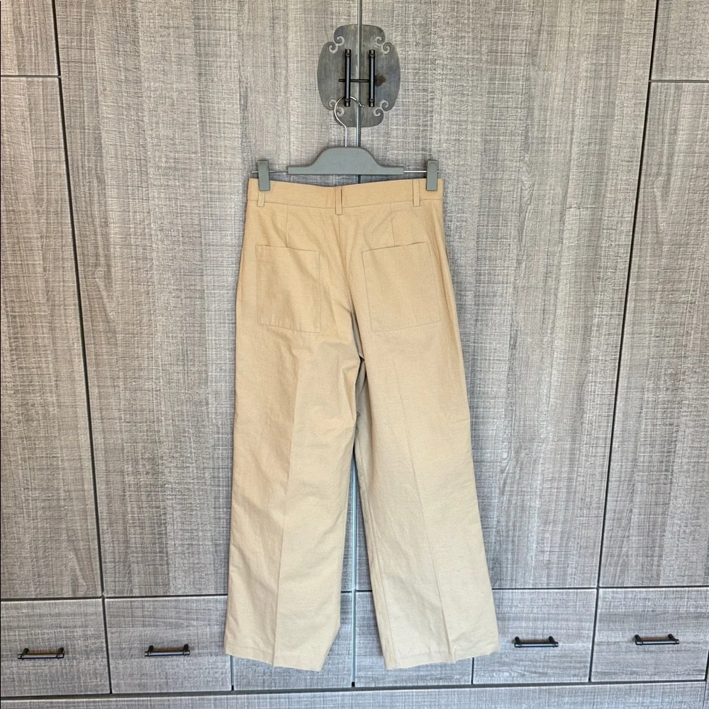Zara Tailored Cotton Chino Trousers - Picture 4 of 17